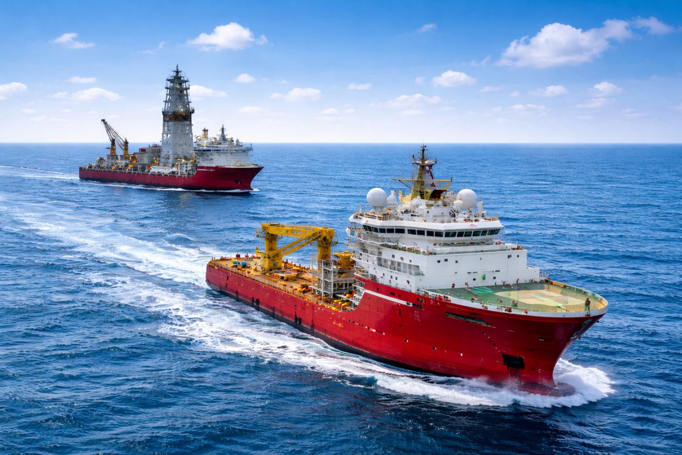 Container ship supporting Cream Ship Management Inc. crew deployment